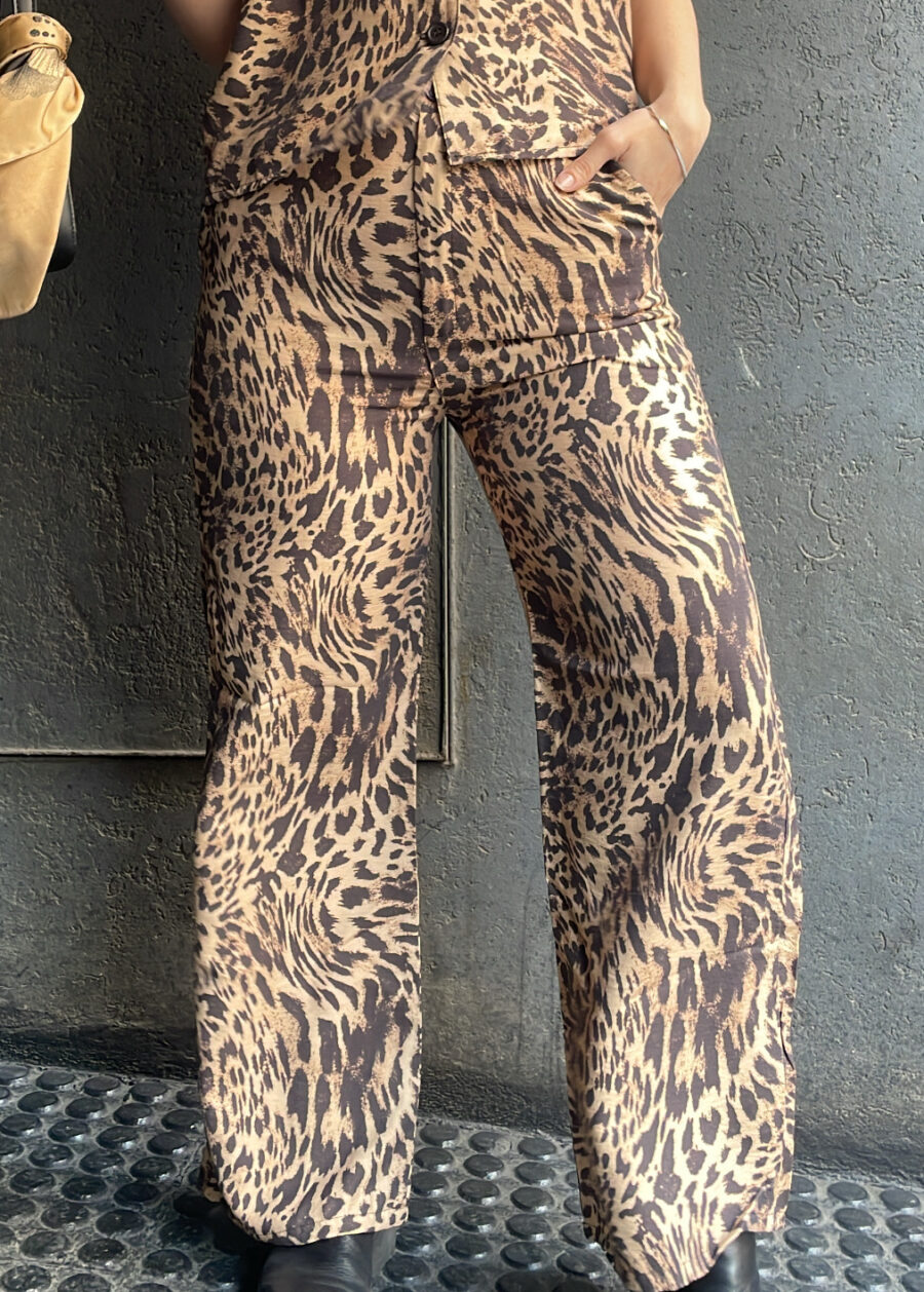 Pantalón Print Camel